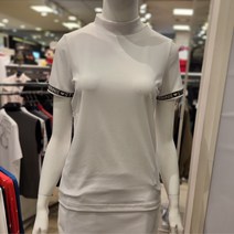 디즈니골프 S/S 봄 여름 여자 소매 밴딩 골지 반팔 티셔츠 여성패션 여성의류 골프의류 디즈니골프웨어 여성골프웨어 여자골프의류 DMN2LTCS0S30