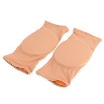 STK 어린이 성인 스케이트 스케이트 보드 팔꿈치 무릎 패드 안전 보호, 설명, Fleshcolor XS