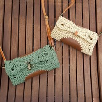 [DIY 패키지] 화려한 부활 코바늘 가방뜨기 가방만들기 코바늘손뜨개가방, 카키