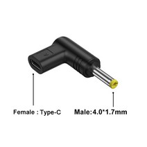 비콘 태그 동글 블루투스 USB C PD DC 전원 커넥터 범용 12/15/19V 유형 잭 플러그 충전 어댑터 컨버터 라, 04 DC4.0x1.7_03 19V