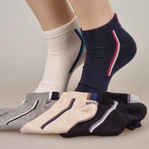 비비드칼라 남자 스포츠 라인 면 단목 양말 5color