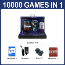 판도라박스 판도라 코인 운영 26800 미니 아케이드 게임기 720P HD 스크린 3D 박스 14 인용 비디오 게임 콘솔 15 인치 해피박스 4 5, 9.10000 in 1  EU 플러그