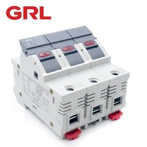 퓨즈 GRL 3P AC RT8-63-3P 퓨즈 홀더베이스 퓨즈 박스 Fast Blow 세라믹 RO6 DIN 레일 Moun 4x5MM 500V, 02 RT8X-63-3P_05 63A