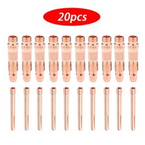 WP SR 17 18 26 1.0mm/1.6mm/2.0mm/2.4mm/3.0mm/3.2mm tig 텅스텐 콜릿 바디 및 콜레트 용 20Pcs 아르곤 용접 Tig 토치, [02] 16mm