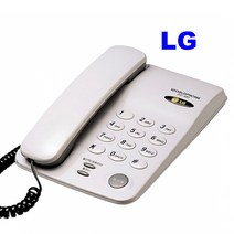 LG지앤텔 유선전화기 가정용 사무실 가게 배달 집 관리실 작업실 착신전환 잘들리는 벨소리큰 전화기, LG GS-460 화이트 : 1개