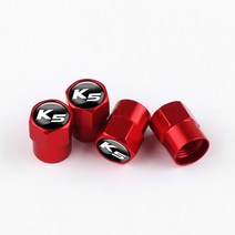 휠캡 기아 Ceed 리오 Sportage R K3 K5 Sorento Cerato Optima 2015 4Pcs 금속 자동차 엠블럼 휠 타이어 밸, 14 K5 red