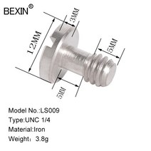 스테디 캠 카메라 봉 모노포드 삼발이 BEXIN 카메라 나사 세트 인치 릴리스 플레, 03 LS009  1PC