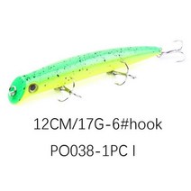 Hengjia-수로 루어 포퍼 워블러 12cm 17g 롱 핸들 베이트 표면 시스템 히트 생체 공학 미끼 긴 낚시 장비 3D 눈, 9