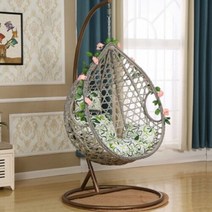 [바보사랑] 1인용 라탄 행잉체어(2color), 브라운_1314293