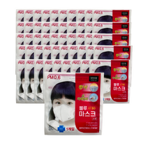블루보건용마스크(KF80)(백색)(소형) 50매, 1매, 50개, 백색