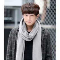 오너클랜 핑크돼지 남성빅머플러 캐시미어 울 머플러 목도리_W0CFCB8
