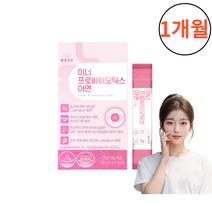 [ 특허받은 6종 ] 질 유래 유산균 이너 프로바이오틱스 아연 2g x 30포 여성 질건강 추천 효과 장 건강 + 사은품 유산균젤리, 30포 1박스, 1개