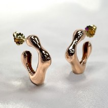 명품귀걸이 화이트골드링귀걸이 14k 18k