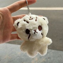 치타리 만화 치타 리 독영 마크 같은 봉제 열쇠 고리 Q 스타일 미니 고mdo 태용 가방 펜던트, [01] Beige
