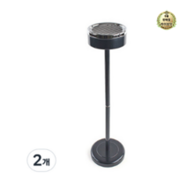 라이브잇 야외재떨이통 스텐휴지통 실외재떨이, 30개, 블랙