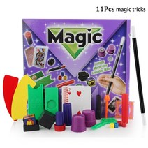 염력 마술도구세트 마술카드 chidlren 트릭 장난감 hanky panky 39s, 11pcs 보라색 상자