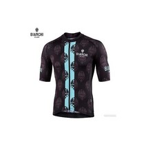NEW Bianchi Milano RONCACCIO Cycling Jersey : BLACK/CELESTE