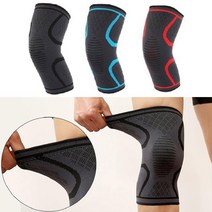 압박 무릅 보호대 등산 운동 마라톤 2개 1set, 레드