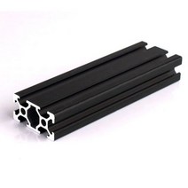 2020 2040 3030 2080 알루미늄 프로파일 100 200 300 350 400 450 500 550 600 mm 선형 레일 압출 CNC 3D 프린터 부품, T-2040 black