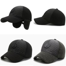Joyce shop 오래달리기 캡모 헬파 CZ12 남성 가을 겨울 니트 털 방한 심플 퀼팅 털모자 귀달이 군모 귀마개 두건 모자 모 캡 용품 캡모자