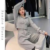 숏런닝복 하이웨이스트 봄가을 상하세트 트레이닝 땀복 a11 빅 포켓 조거팬츠 2피스 맨투맨