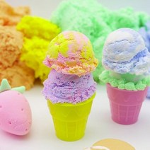 KC 아모스 인증 점토 샌드 슬라임 CE 아이솜 촉감놀이, 흰색