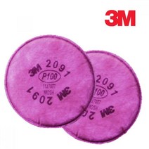 3M 작업용마스크 방진필터 2개입 안전용품 산업용방독면 방동면 자동차공장 방독면