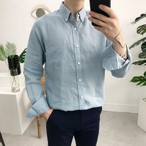 모룸 린넨 버튼다운 포켓셔츠 5컬러