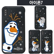 AC 범퍼 젤리 아이폰7 슬림 올라프 왕국 블랙 스마트폰 휴대폰 2 핸드폰 디즈니 케이스