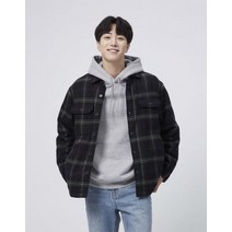 041906 보아 플란넬 아우터 셔츠, 01브라운체크, XL