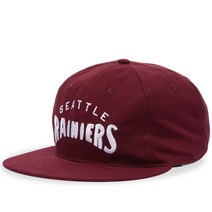 Ebbets Field Flannels 시애틀 레이니어스 코튼 볼캡 - 레드