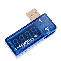 전기요금측정기 디지털 USB 모바일 전원 충전 현재 전압 테스터 미터 미니 의사 전류계, 한개옵션0