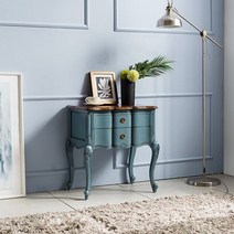 빈티지엔틱 리베카 블루 협탁서랍장, 단품