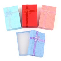 악세사리 판매점 포장용 귀여운 종이 상자 5개 회사 깔끔한 모임 가게, 핑크