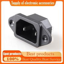 나사 고정 이어 AC 소켓 2 핀 홀 타입 C18 C14 전원 공급 장치 워드 코어 10A 250V, 01 5PCS