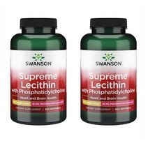 스완슨 슈프림 레시틴 포스파티딜콜린 300정 2개 SwansonSupreme Lecithin with Phosphatidylcholine