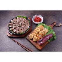 A++급 속초갈매기 국내산 속초전통순대 특산물, 오징어순대500g(1팩 2마리)