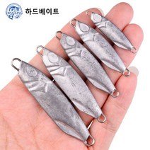 하드베이트 작은 철판 공백 연마 납 물고기 앵커 물고기 균형추 민물 바다 낚시 미끼, 27g