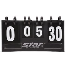 수오피스 스타 다목적 스코어보드 소(30점) 대(35점) 점수판 심판 경기용품 축구 농구 배구 구기종목 점수표지판, 스타 다목적 스코어보드/소(30점)
