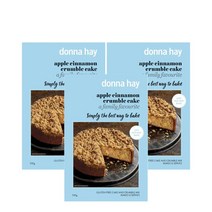 도나헤이 애플 시나몬 크럼블 케이크 글루텐 프리 믹스 530g Donna Hay Apple Cinnamon Crumble Cake Gluten Free Mix, 3팩