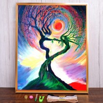 보석십자수 창업 도구 풍경 벚꽃 나무 사전 인쇄 크로스 스티치 자수 전체 키트 수공예 뜨개질 취미 재봉, HMA71014_30x40cm_11CT 실크 스레드