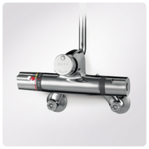 로얄앤컴퍼니 로얄토토샤워기 공중용샤워기 RBT711 자폐방식 입식샤워수전 자동온도조절, 1세트