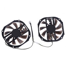 2PCS 95mm 4GB 2048SP GPU 냉각기 냉각기 Yeston RX480 570 580 그래픽 카드 팬 교체