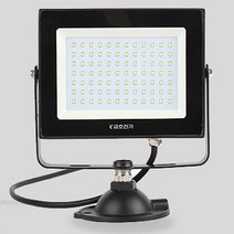 번개표 led 투광등 투광기 써치등 공장등 야외등 작업등 거치대, KM 슬림 투광기 30W 블랙_전구색(연노랑빛), 1개