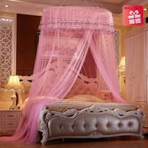 모기장 FN385 예쁜 침대모기장 공주 레이스형 캐노피모기장, 1241354