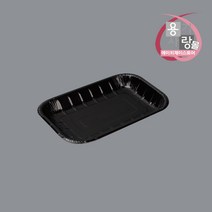 사각 펄프 접시 종이 몰드 트레이 18호 블랙 600개