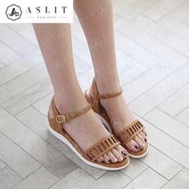 [바보사랑] 여성 포인트 스트랩 플랫폼 웨지 힐 샌들
