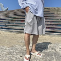 썸머스트릿 6부 린넨 사이드 핀턱 버뮤다 팬츠 3COLOR