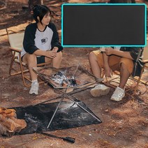 캠핑 방염 매트 XL 방열 시트 캠프파이어 차박 불멍 화로 대 그릴 낚시 취사용품 천, 단품