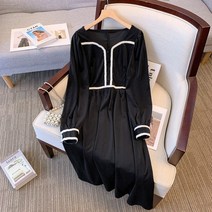 빅사이즈 여성 면접복장 여행룩 놀이공원 코디 하객룩 상견례 옷차림 카키 블랙 원피스